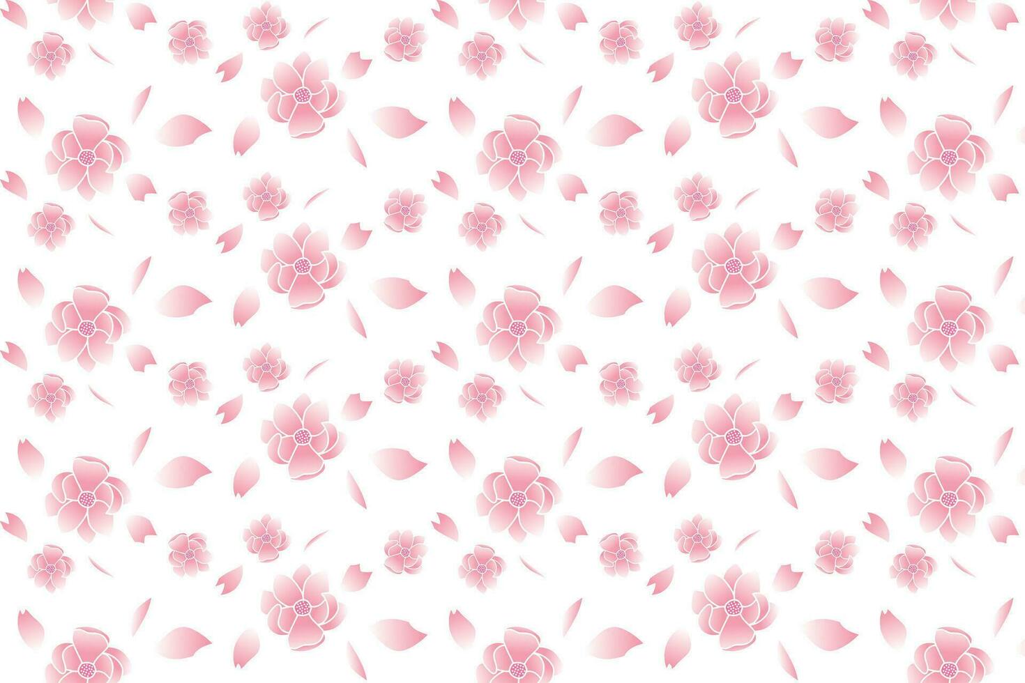 illustration de le rose fleur sur blanc Contexte. vecteur