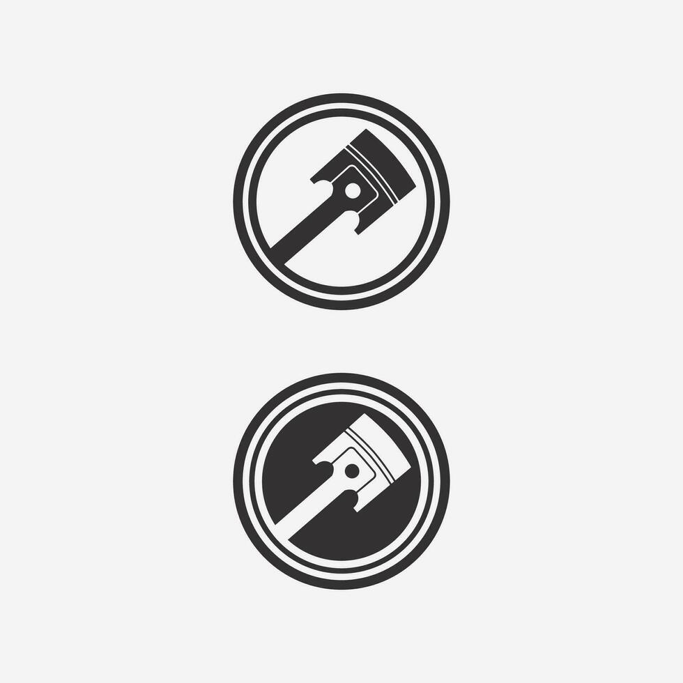 machine moteur et lourd équipement logos conception icône signe vecteur illustration