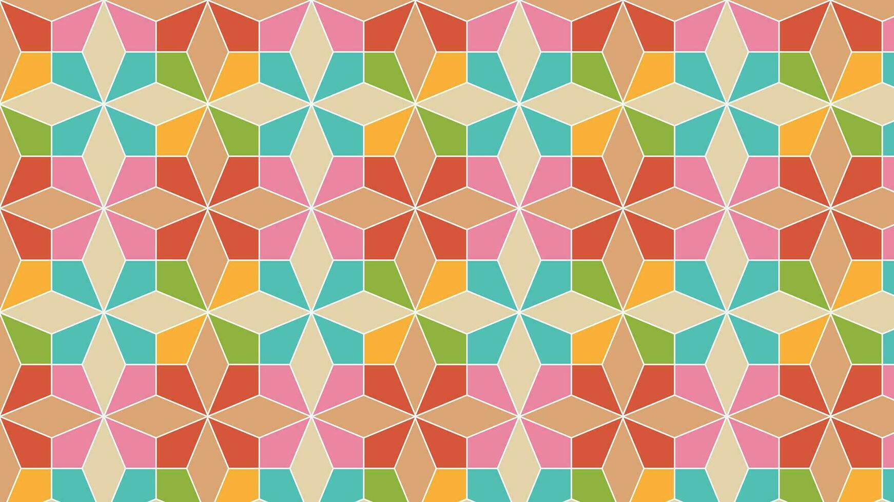 abstrait brillant triangulaire mosaïque carrelage répéter modèle dans différent brillant couleurs vecteur