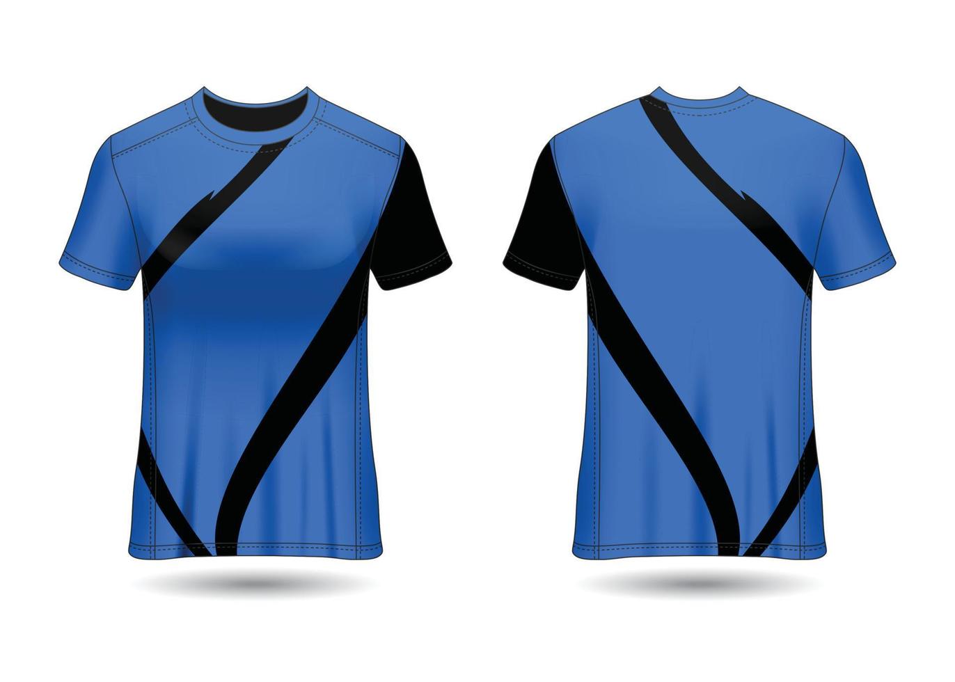 conception de t-shirt sport. maillot de course. vue avant et arrière uniforme. vecteur