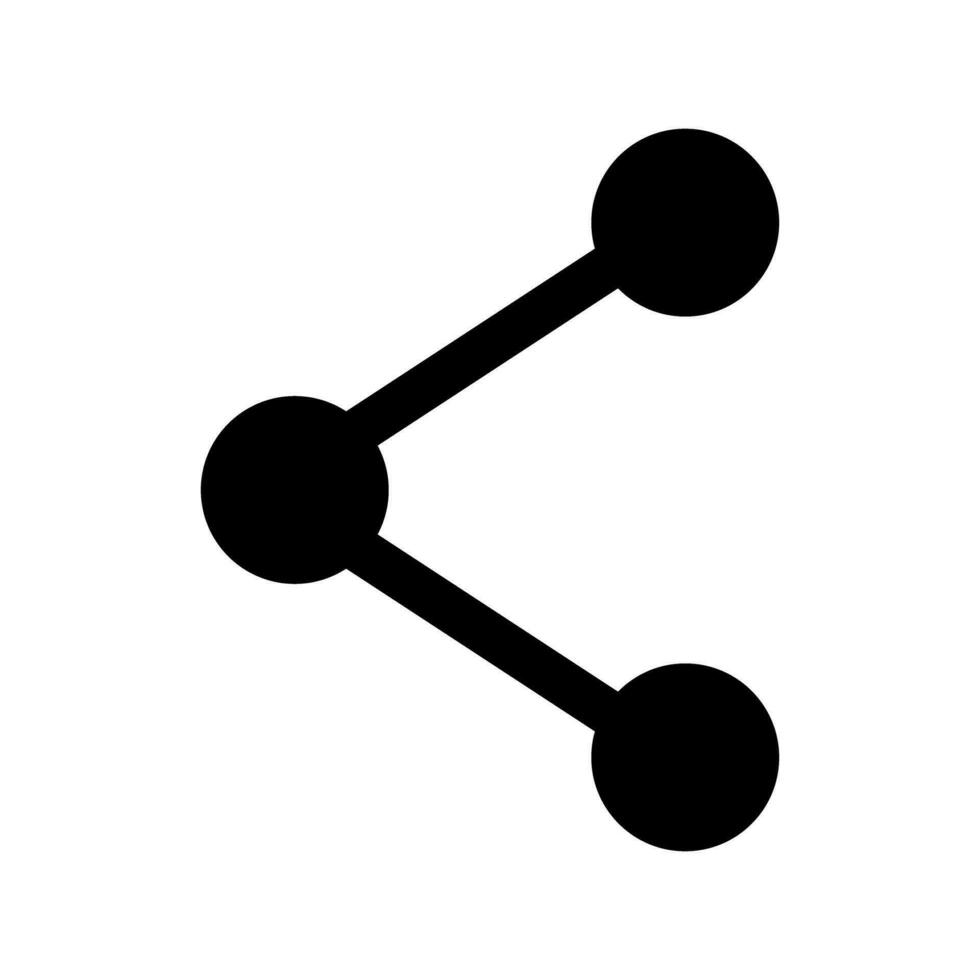 partager réseau plat icône isolé vecteur illustration