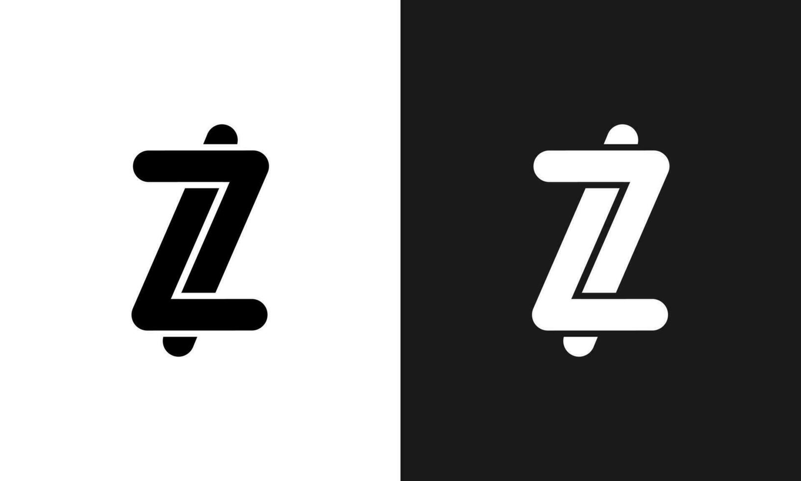 Facile lettre z monogramme logo vecteur