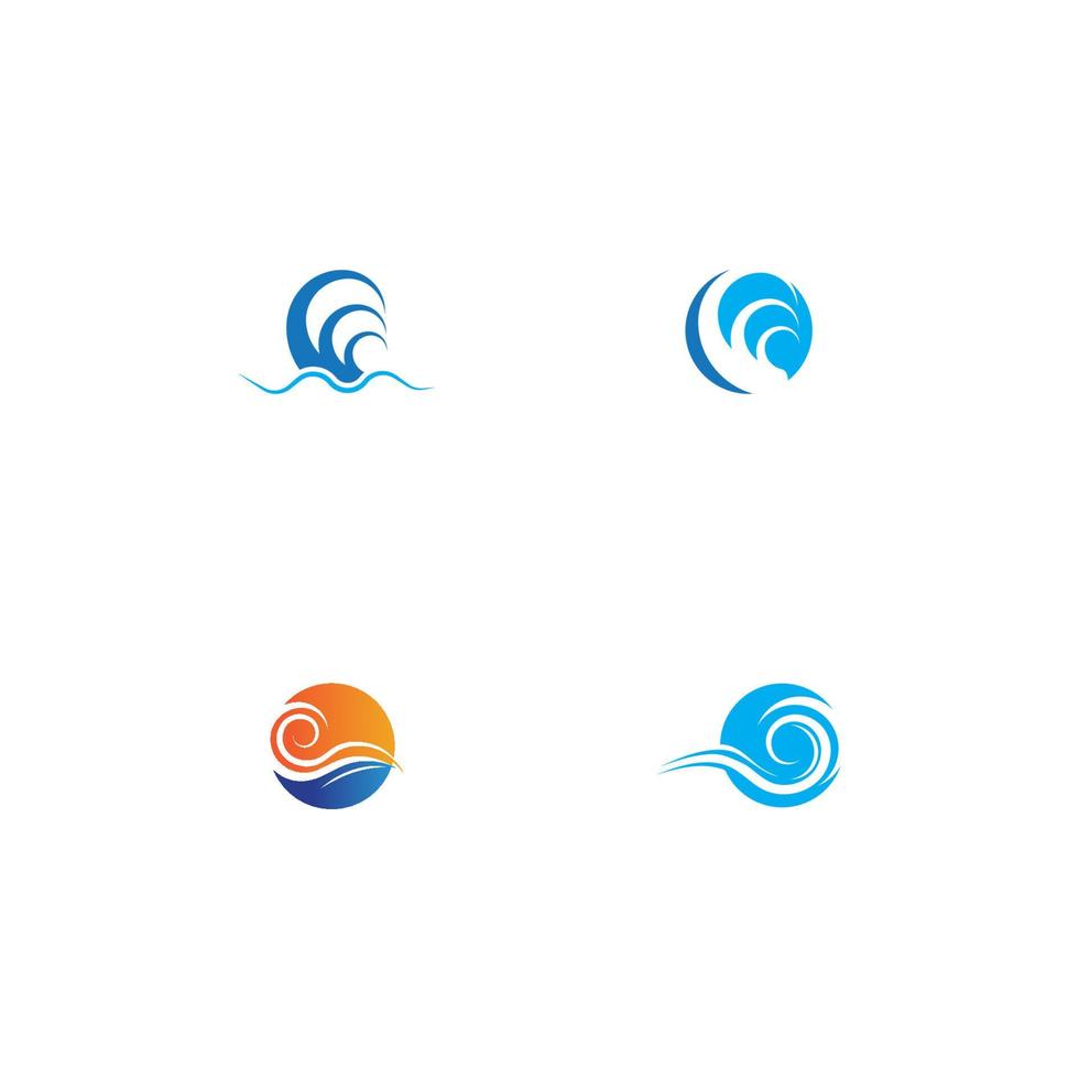 conception d'illustration vectorielle icône vague d'eau vecteur