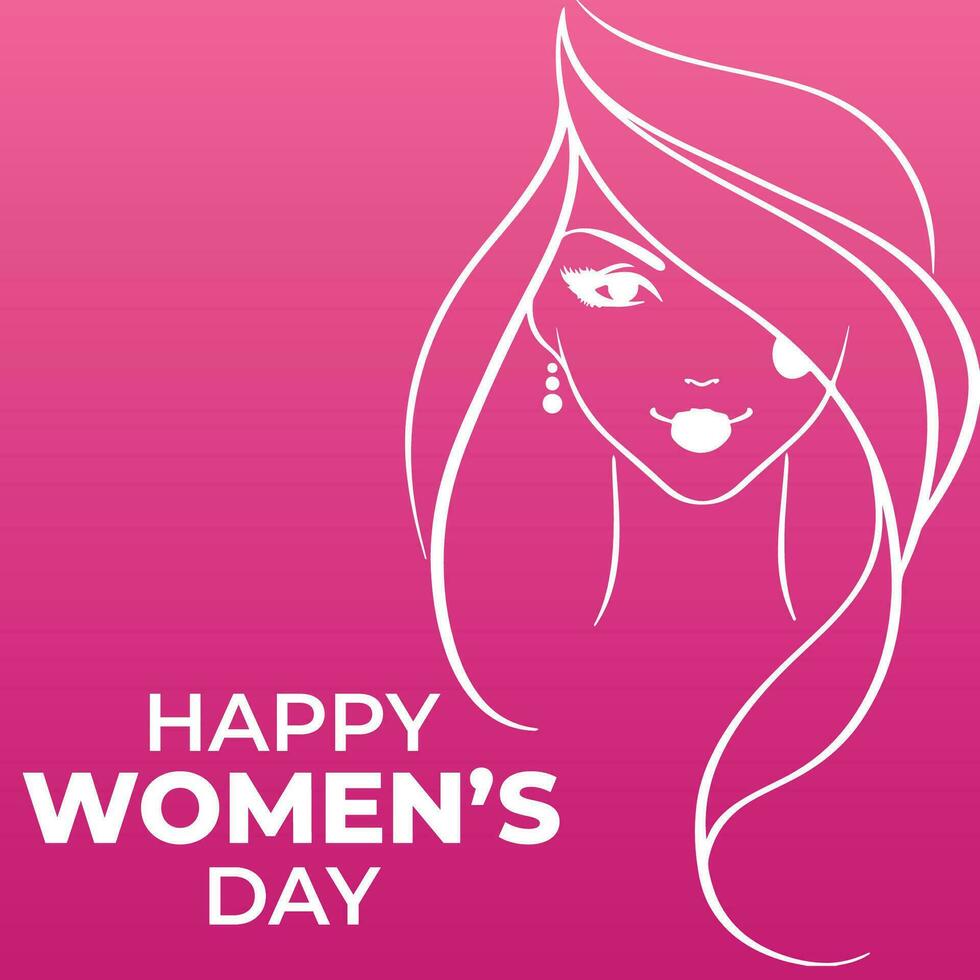 international aux femmes journée 8 mars, aux femmes histoire mois bannière. plat vecteur illustration.