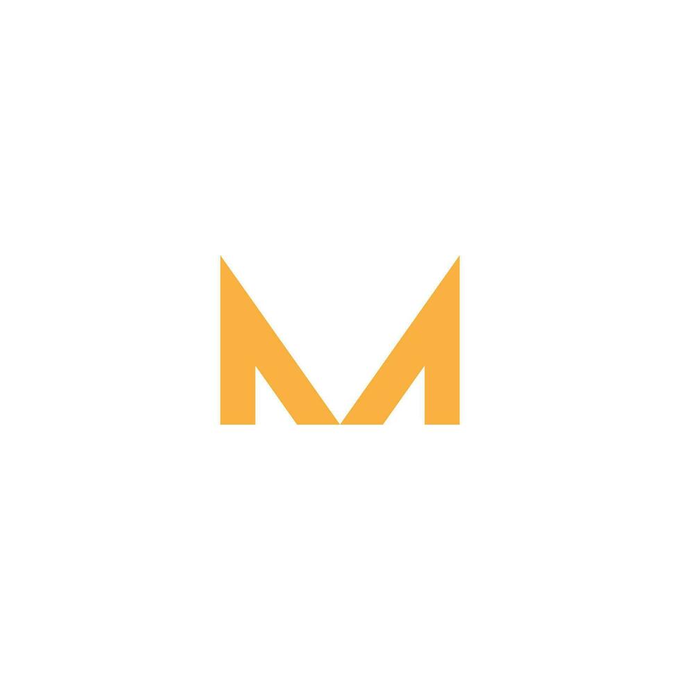 moderne style m lettre logo. vecteur