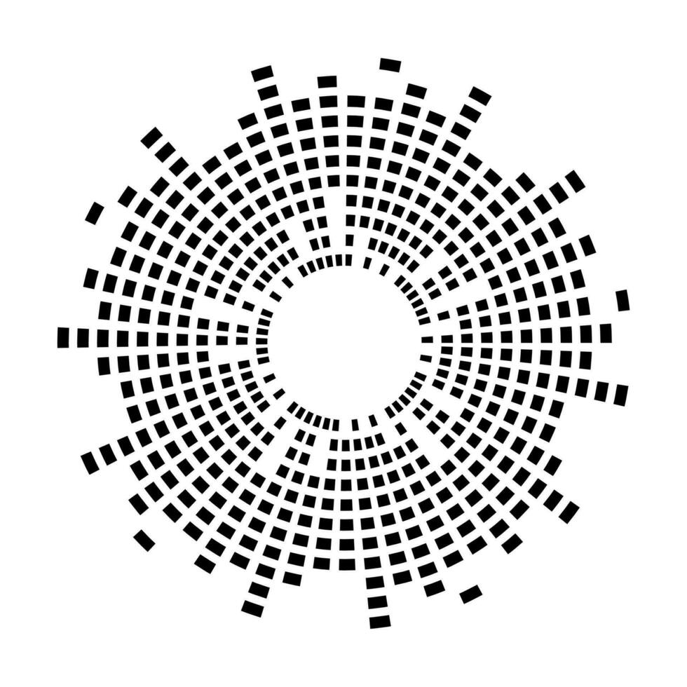 abstrait égaliseur la musique du son vague cercle vecteur icône symbole. logo conception, rond ligne icône, cercle article, éléments arrière-plan, illustration