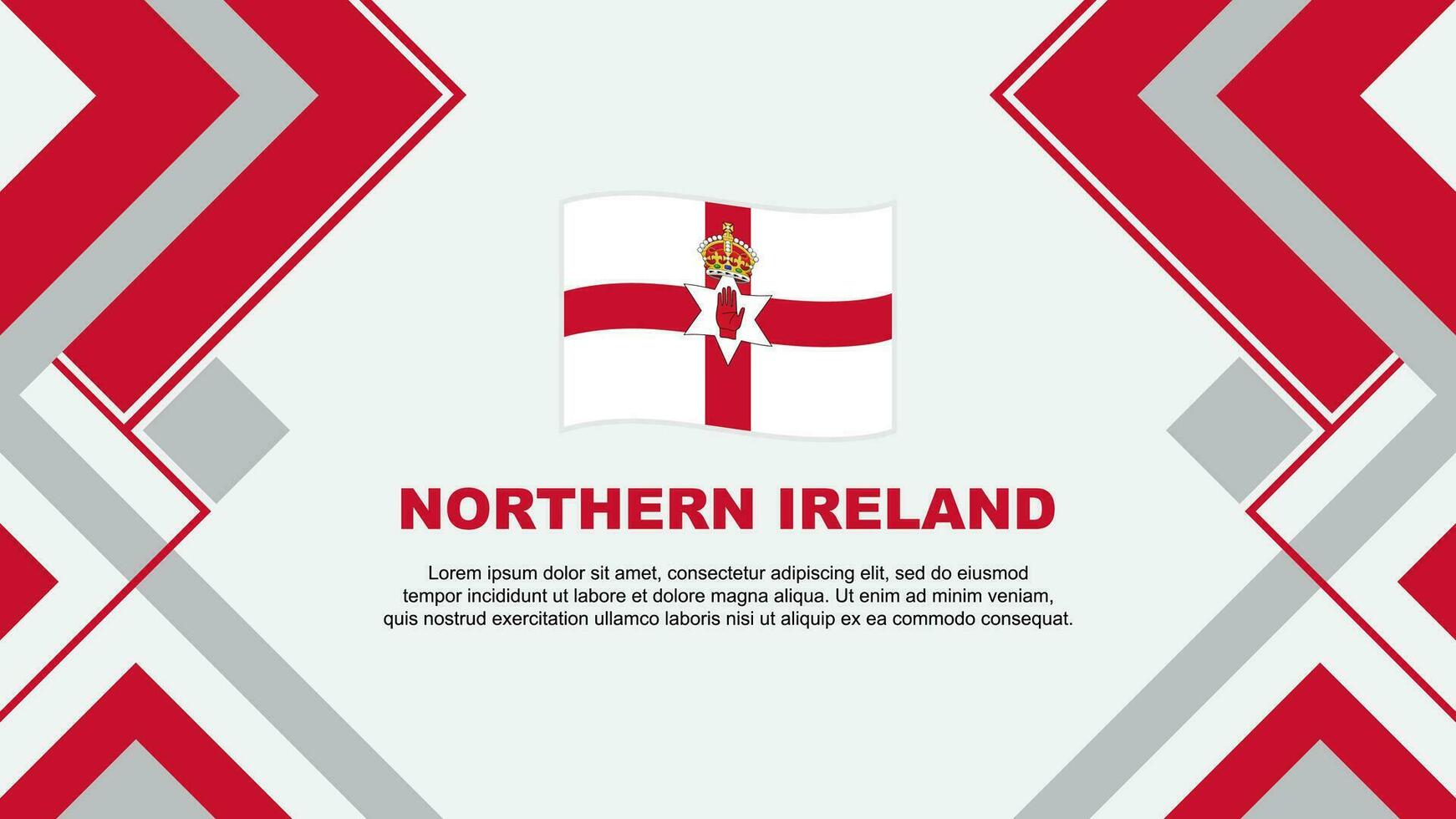 nord Irlande drapeau abstrait Contexte conception modèle. nord Irlande indépendance journée bannière fond d'écran vecteur illustration. nord Irlande bannière