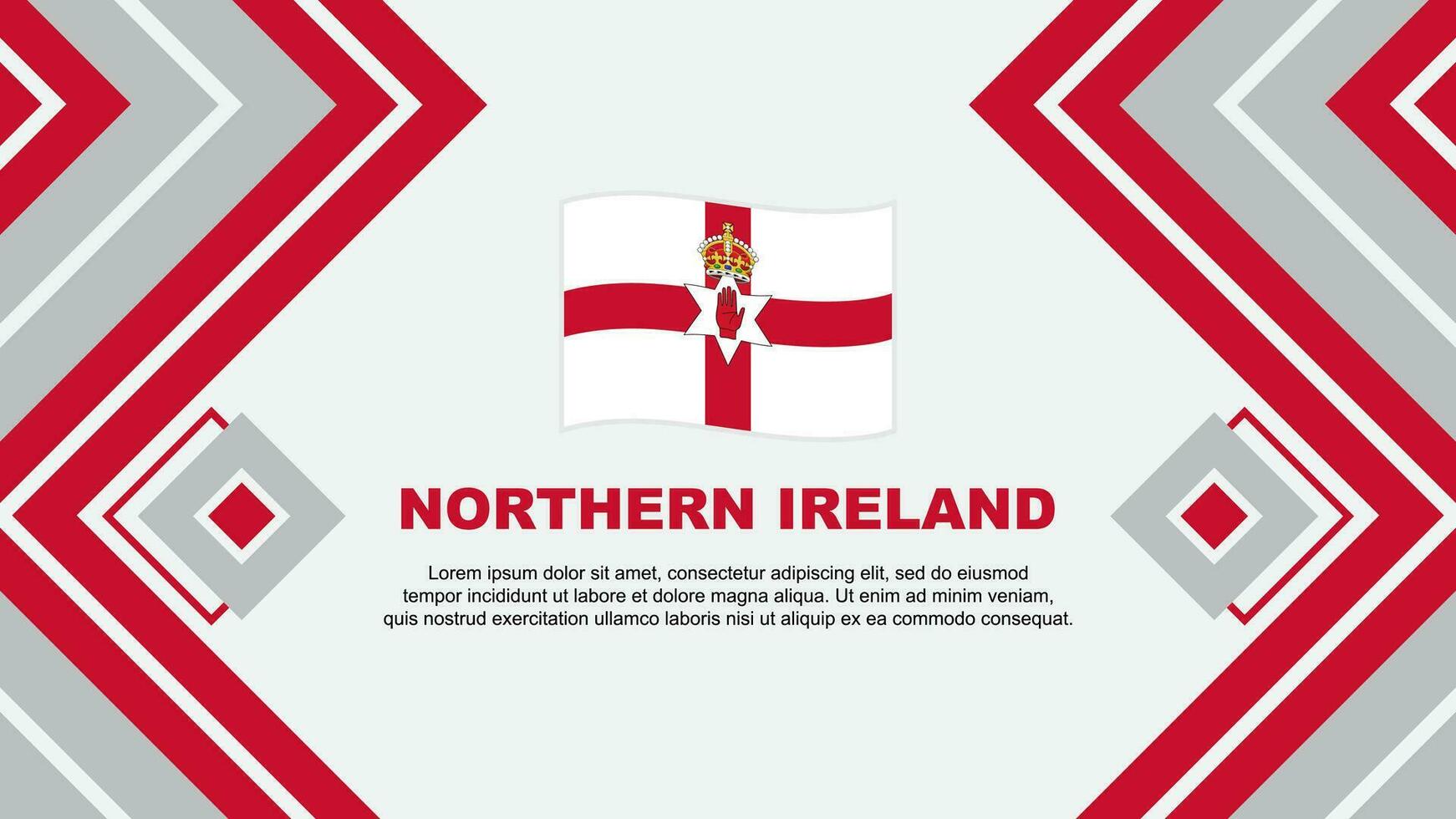 nord Irlande drapeau abstrait Contexte conception modèle. nord Irlande indépendance journée bannière fond d'écran vecteur illustration. nord Irlande conception