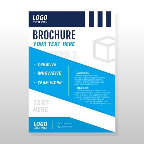 Conception de brochures commerciales vecteur