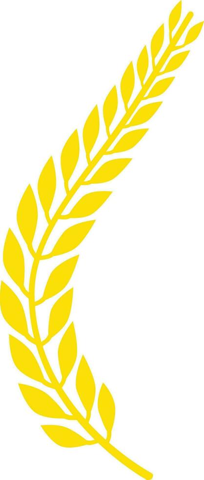 paddy ou blé feuille logo vecteur illustration
