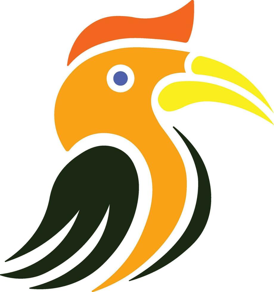 calao oiseau de Sarawak vecteur illustration