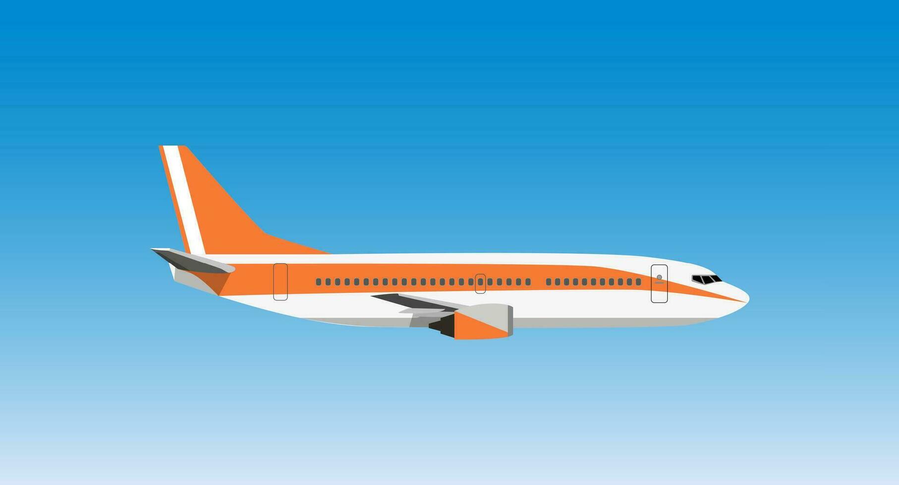 civil aviation Voyage passager air avion vecteur illustration.