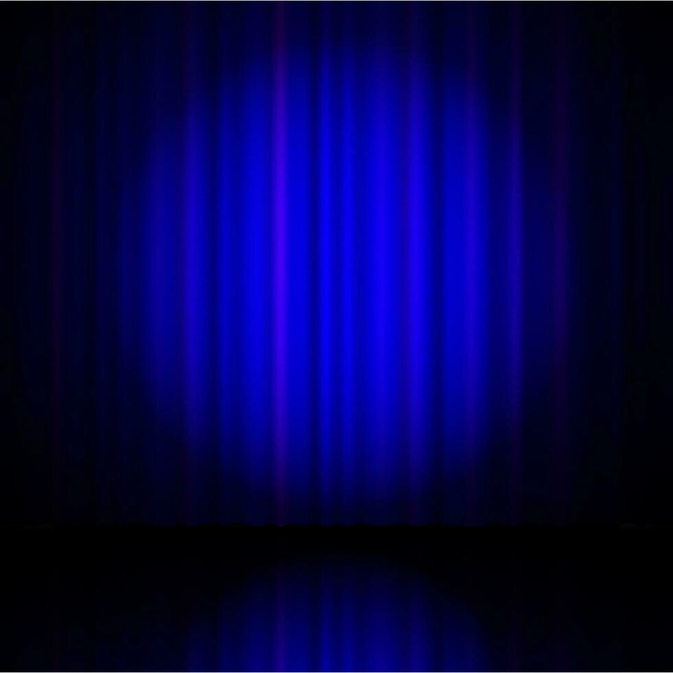 bleu rideau de le théâtre vecteur