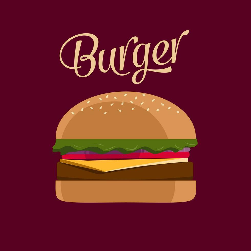 icône de vecteur de burger