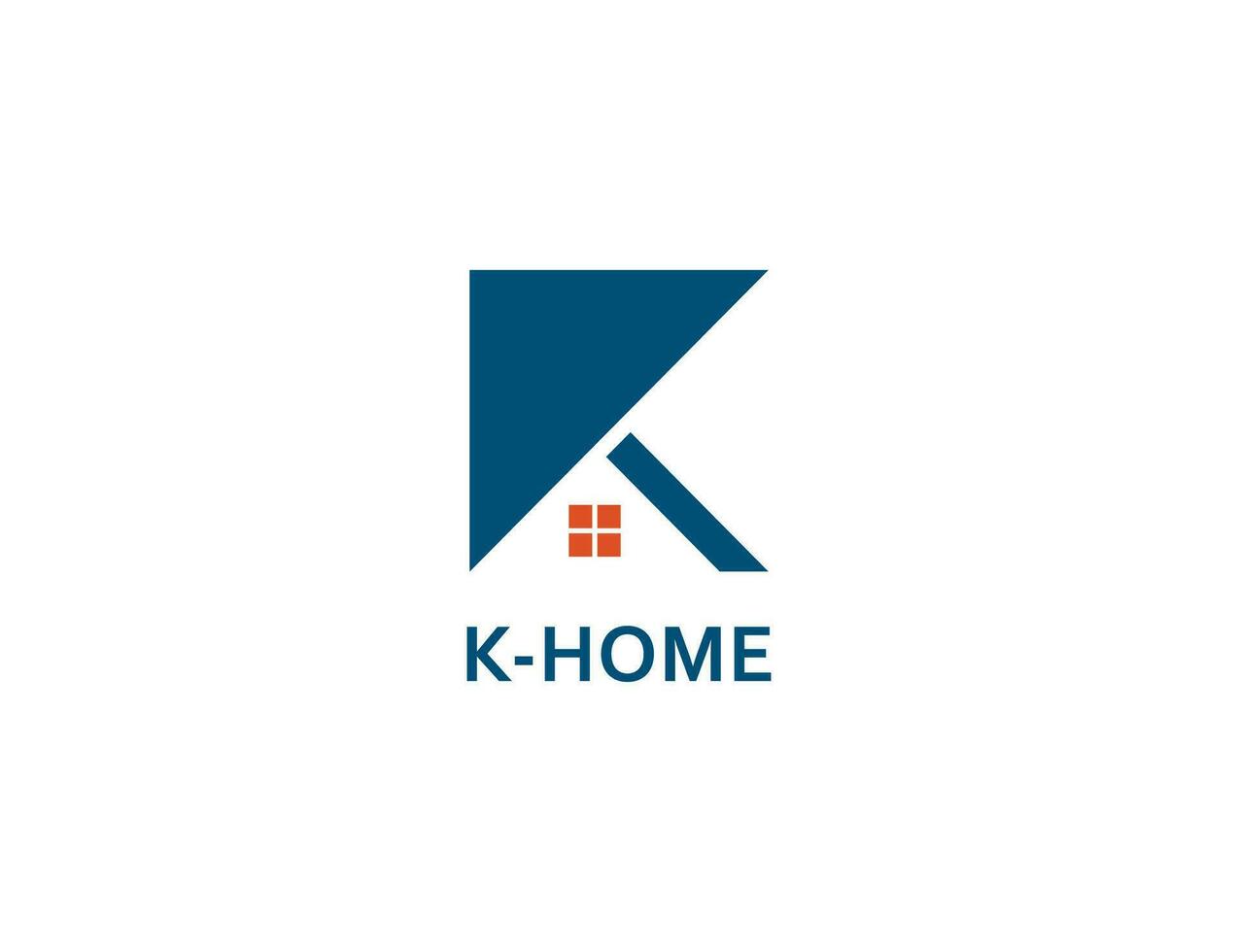 initiale lettre k Accueil logo concept symbole signe icône élément conception. agent immobilier, loger, hypothèque, réel biens logotype. vecteur illustration modèle