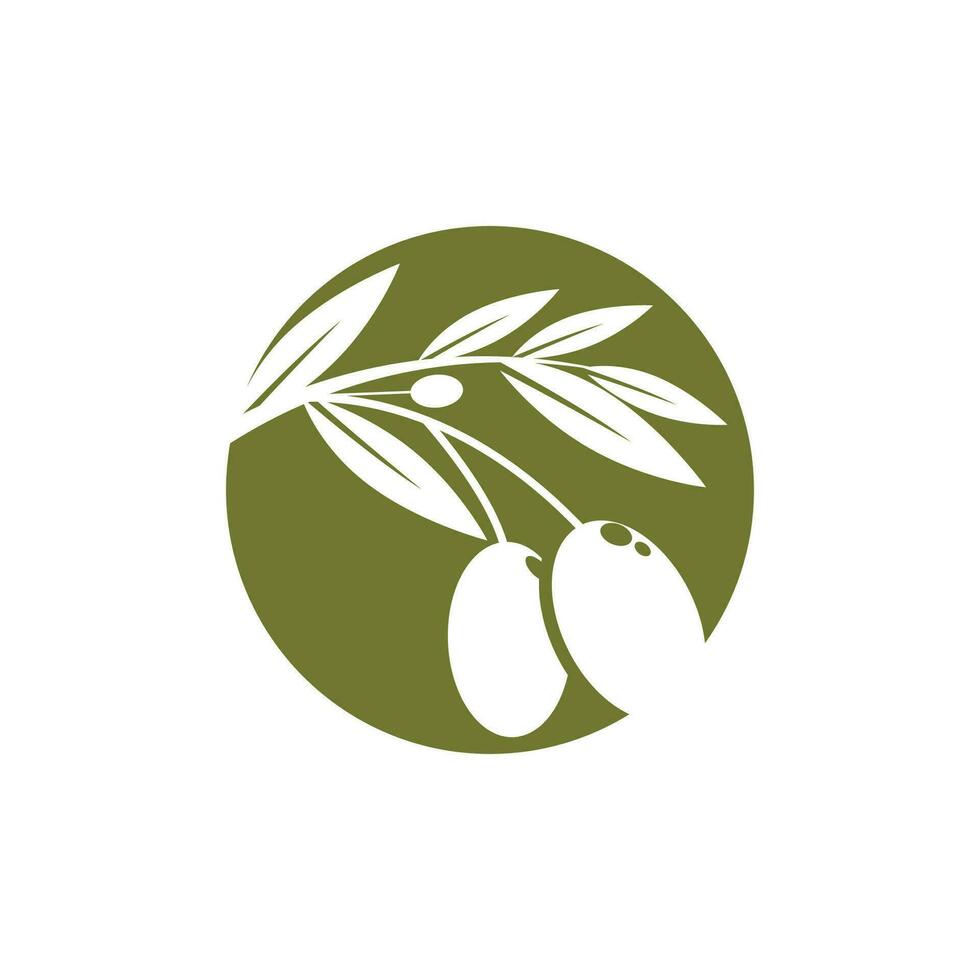 olive logo vecteur modèle symbole élément la nature