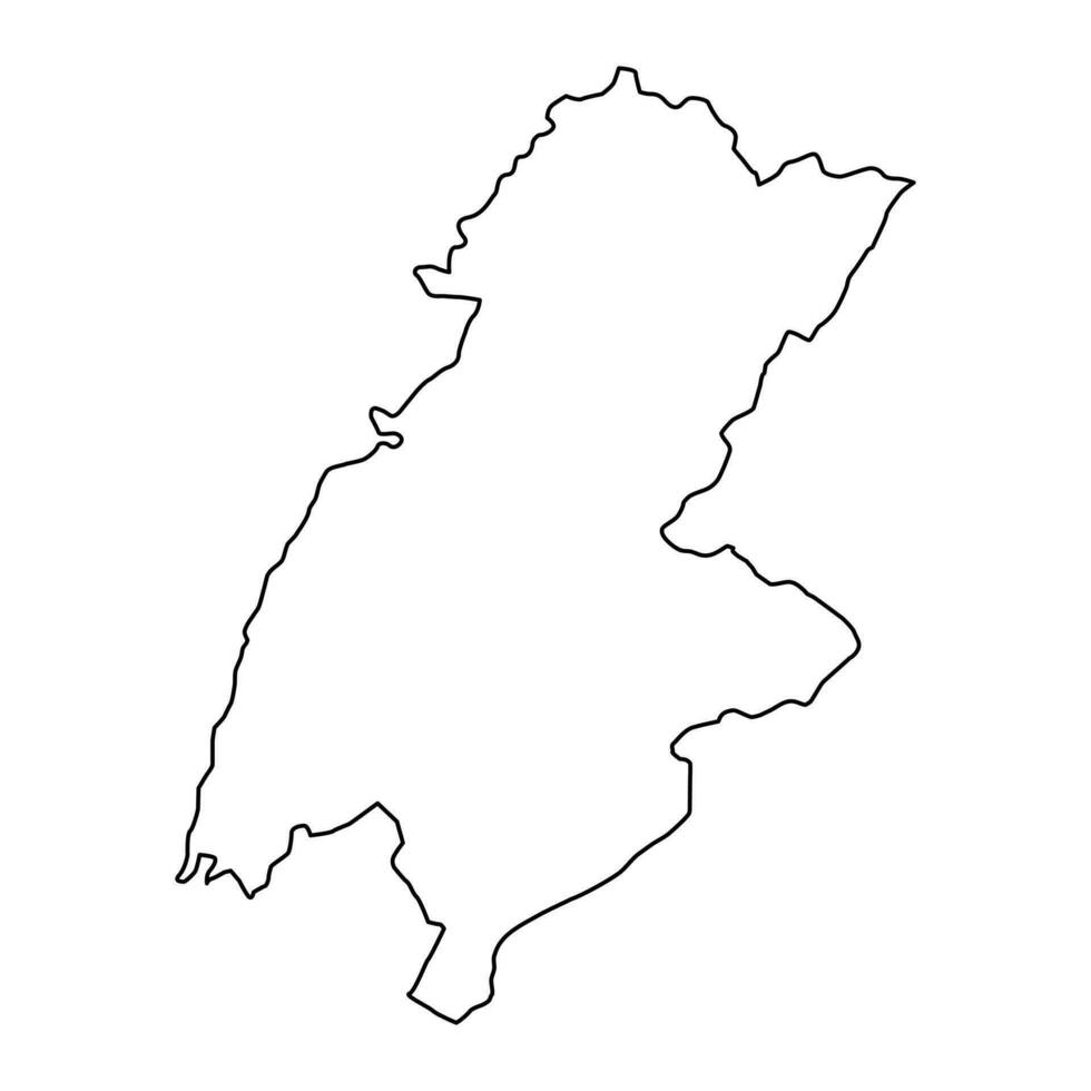 bekaa gouvernorat carte, administratif division de Liban. vecteur illustration.