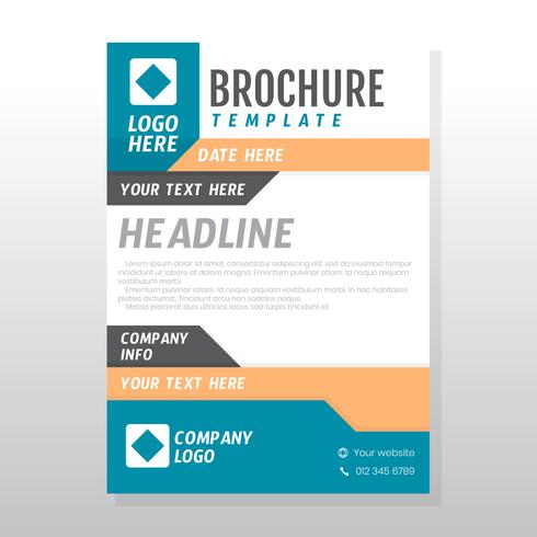 Conception de brochures commerciales vecteur