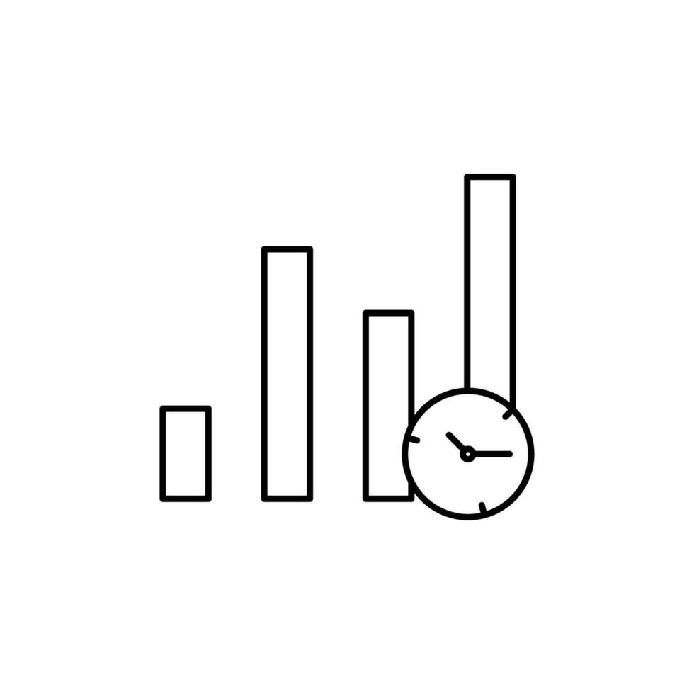 ensemble de 20 contour Icônes en relation à temps gestion. temps la gestion bannière la toile icône vecteur illustration concept avec icône de objectif, priorité, calendrier, rappel, Efficacité et alertes.