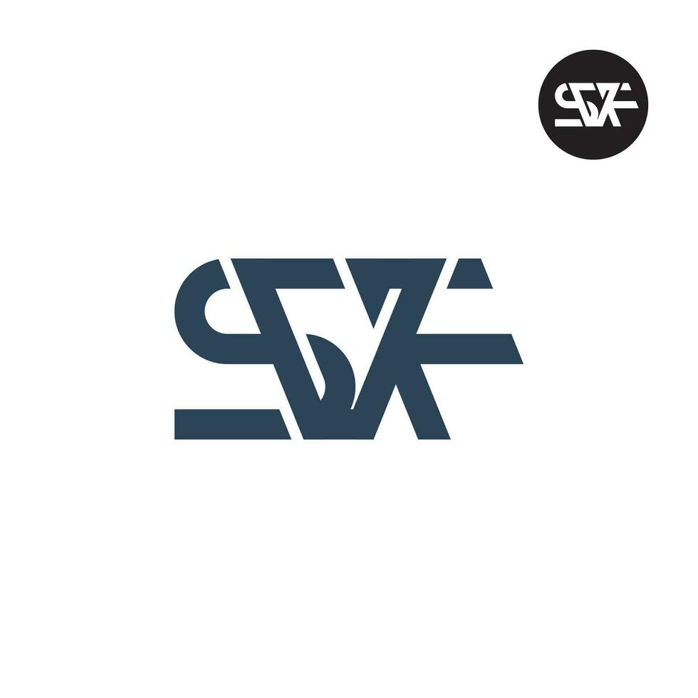 lettre svf monogramme logo conception vecteur