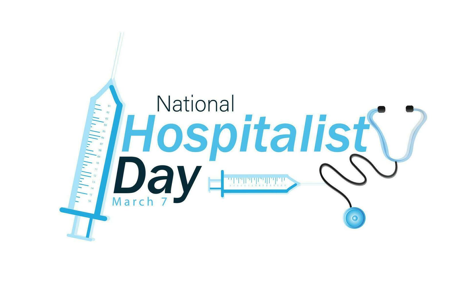 nationale hospitaliste journée. arrière-plan, bannière, carte, affiche, modèle. vecteur illustration.