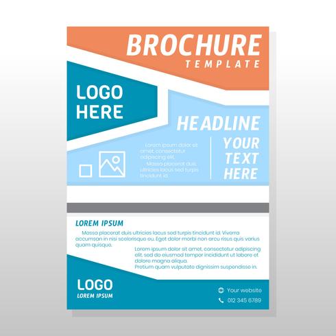 Conception de brochures commerciales vecteur