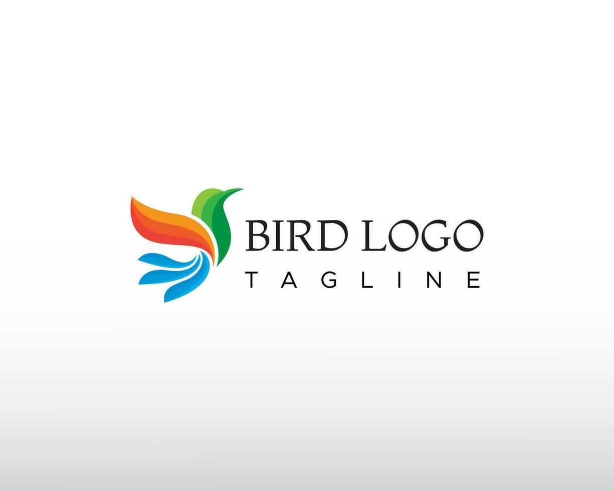 oiseau logo Couleur oiseau logo Créatif oiseau logo mouche oiseau logo vecteur