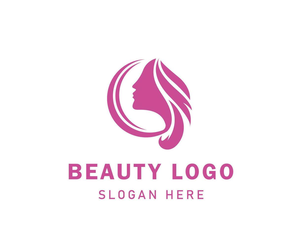 beauté logo salon logo beauté salon logo Créatif cheveux logo mode logo vecteur