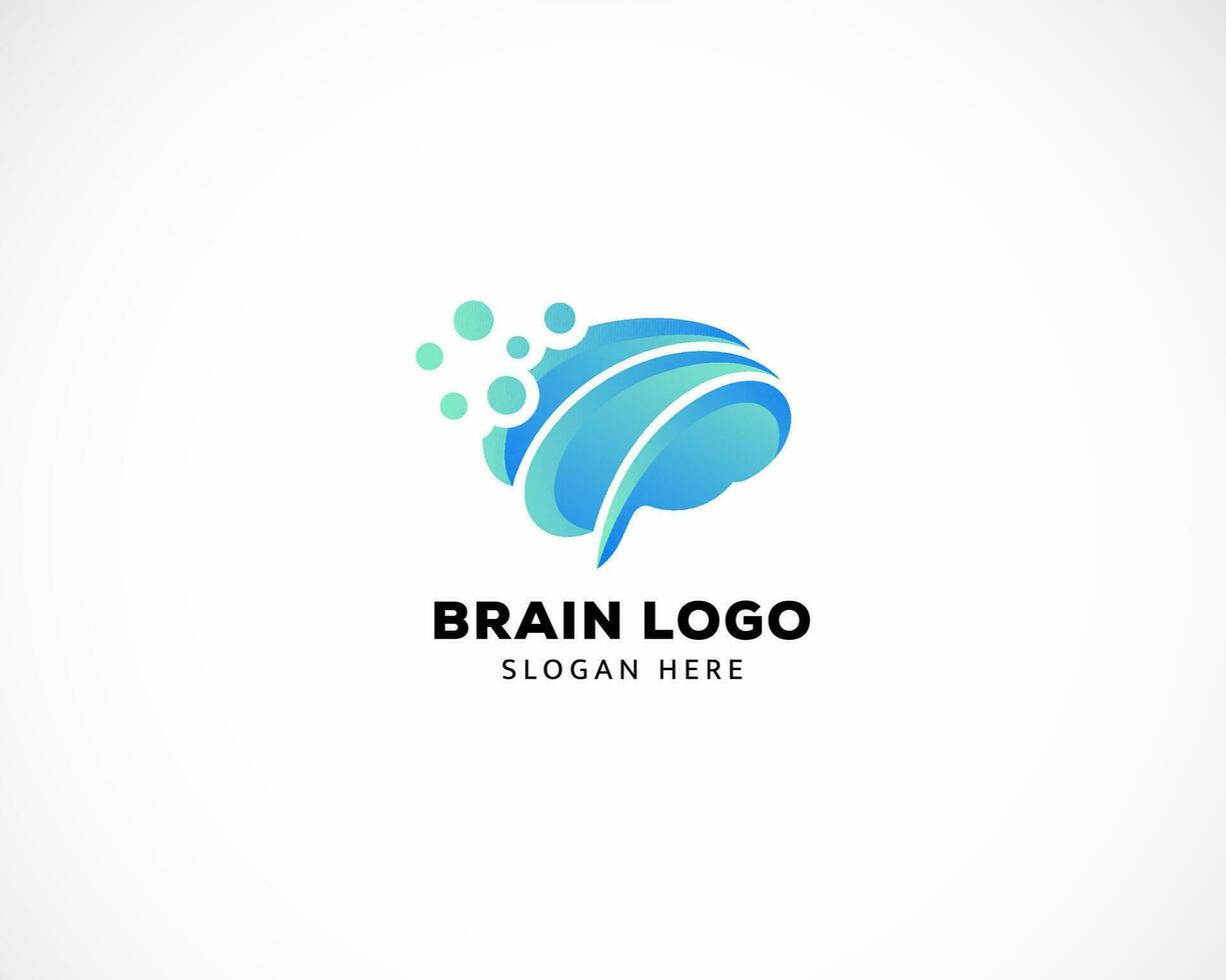 cerveau logo Créatif vite idée intelligent Créatif concept vecteur
