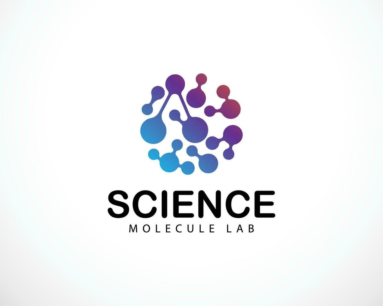 science logo Créatif relier molécule la biologie conception concept intelligent cerveau vecteur