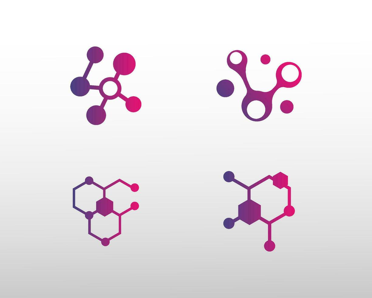 molécule ensemble logo Créatif logo vecteur
