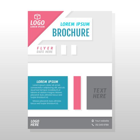 Conception de brochures commerciales vecteur