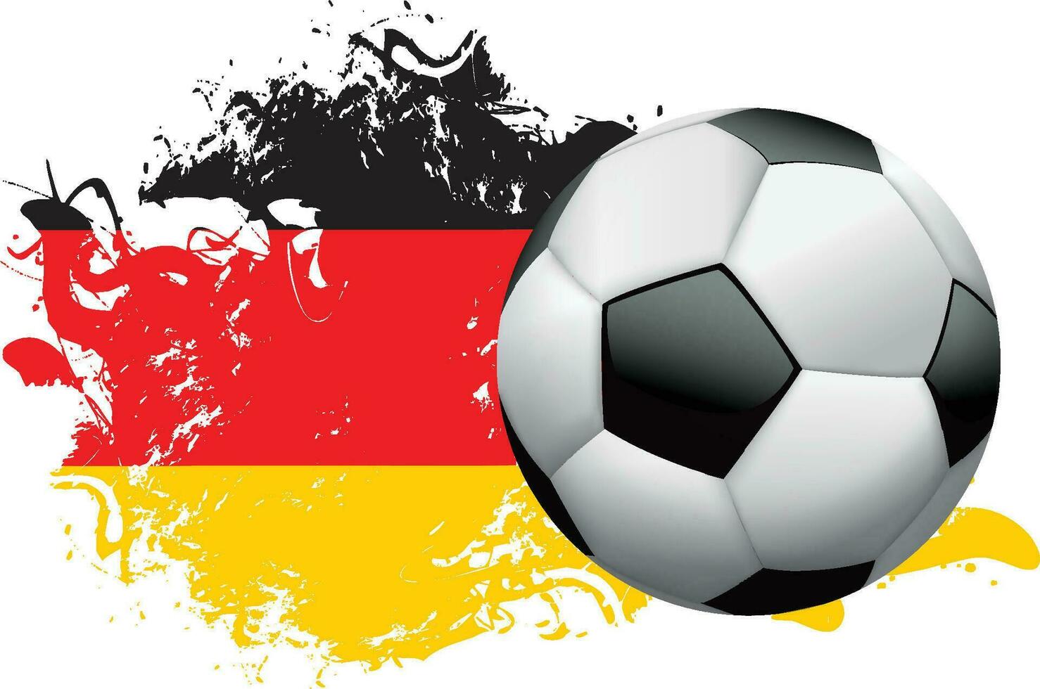 Allemagne football grunge conception vecteur