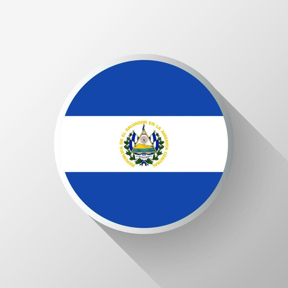 Créatif el Salvador drapeau cercle badge vecteur