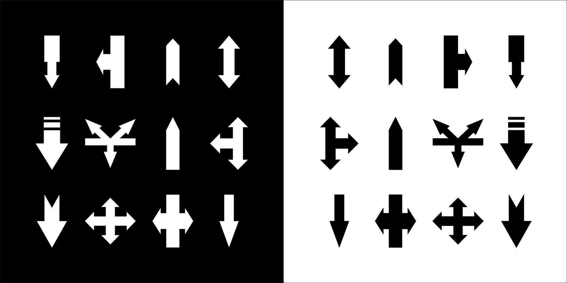 illustration vecteur graphique une ensemble de La Flèche Icônes