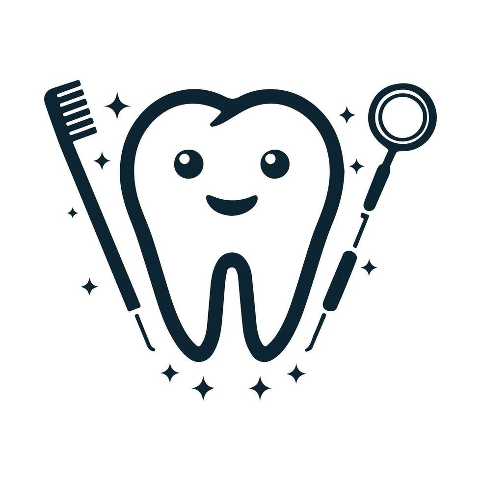 les dents dent logo conception vecteur illustration