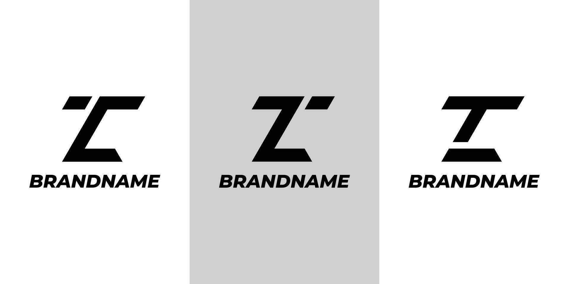 moderne lettre tc ou zc monogramme logo, adapté pour affaires avec tc, ct, zc, ou cz initiales vecteur