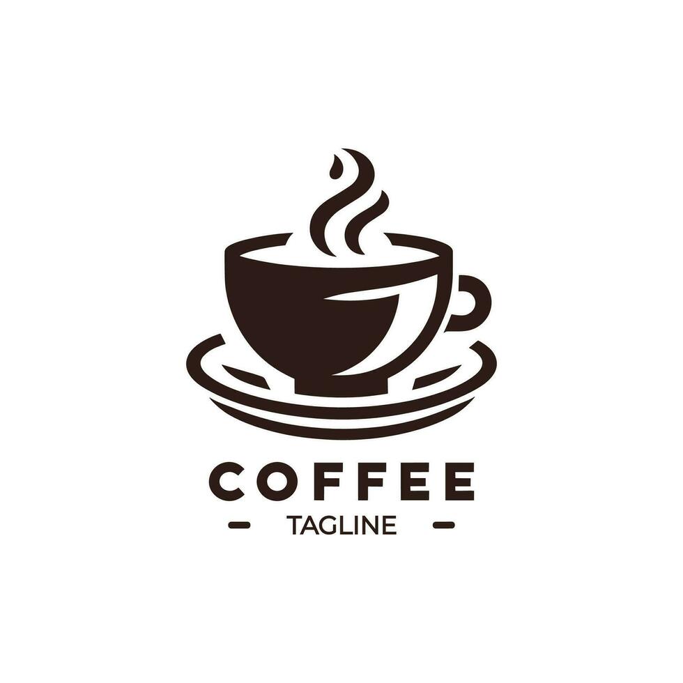 exprimer café magasin logo avec distinct flair vecteur