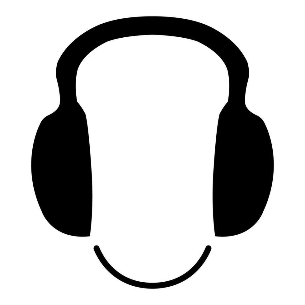 symbole porter signe de protection auditive isoler sur fond blanc, illustration vectorielle eps.10 vecteur