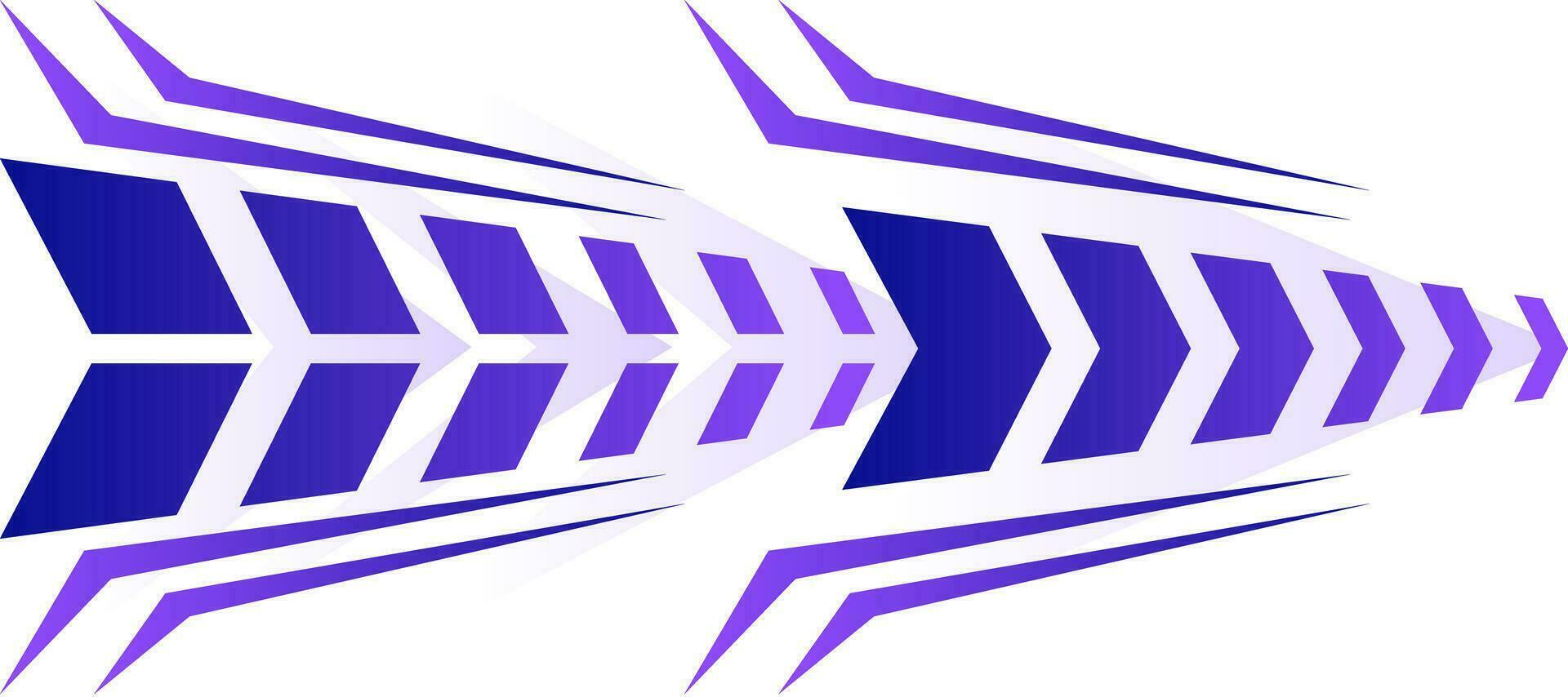 sportif La Flèche violet pente géométrique moderne jeu Jersey Contexte vecteur