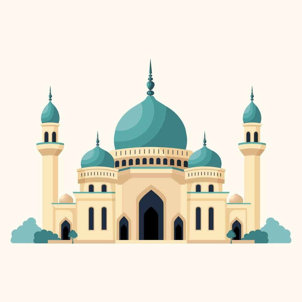 vecteur mosquée. islamique conception. Ramadan élément. arabe élément pour salutations.