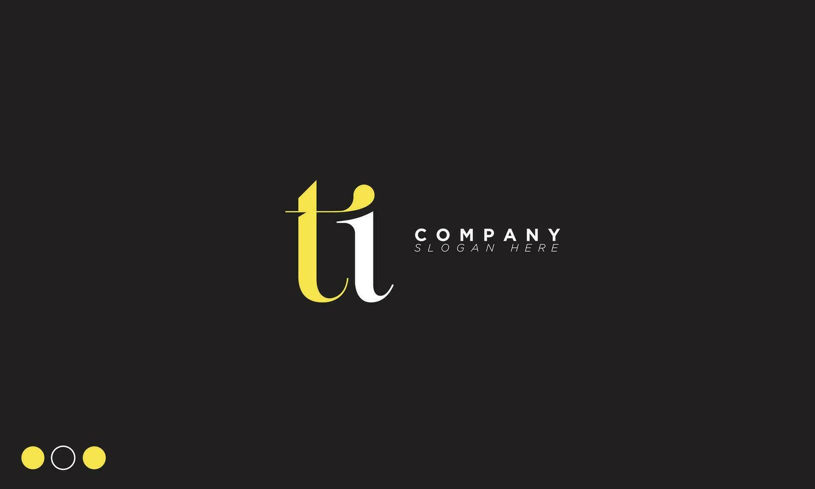 ti alphabet lettres initiales monogramme logo it, t et i vecteur