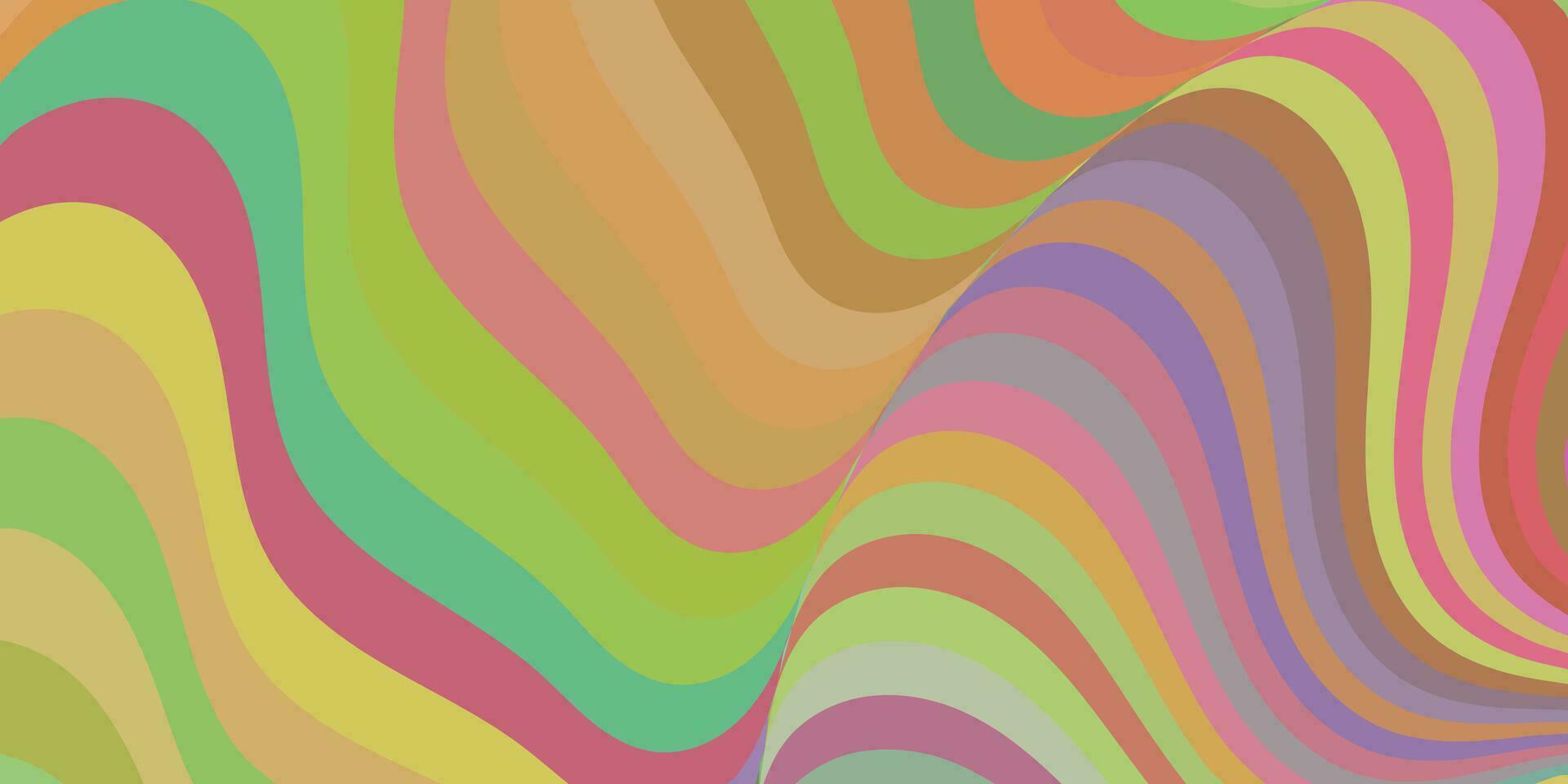 abstrait coloré avec des vagues vecteur