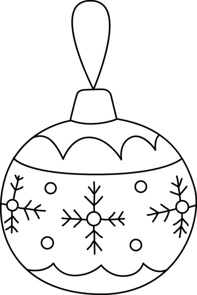 babiole pour Noël. griffonné avec Facile et mignonne lignes, parfait pour décorer invitations ou Nouveau année bannières. orner votre Noël arbre et couronne avec ces délicieux griffonnage boules. vecteur