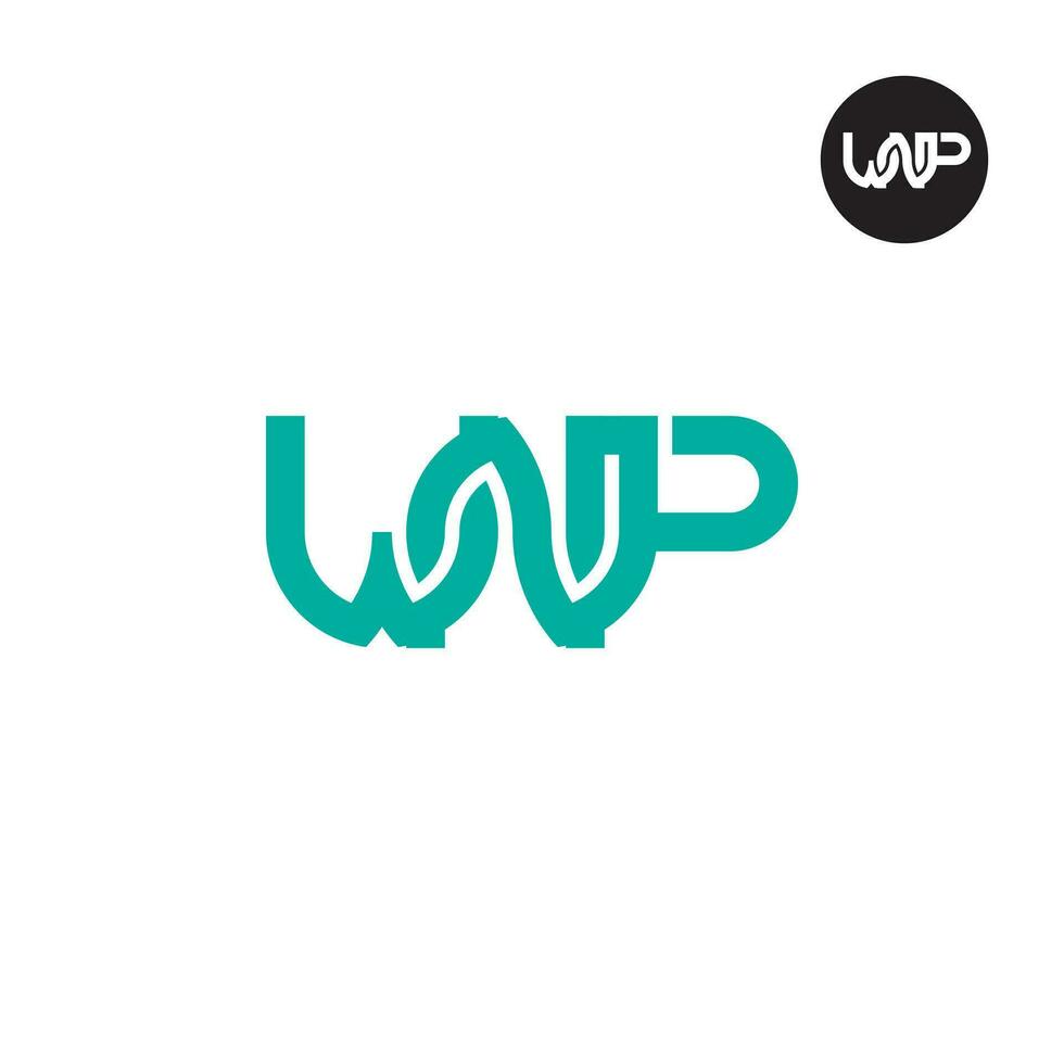 lettre wnp monogramme logo conception vecteur