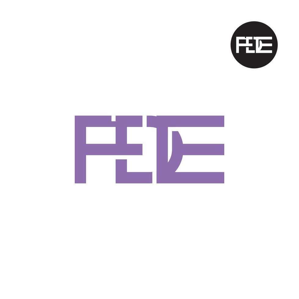 lettre fde monogramme logo conception vecteur