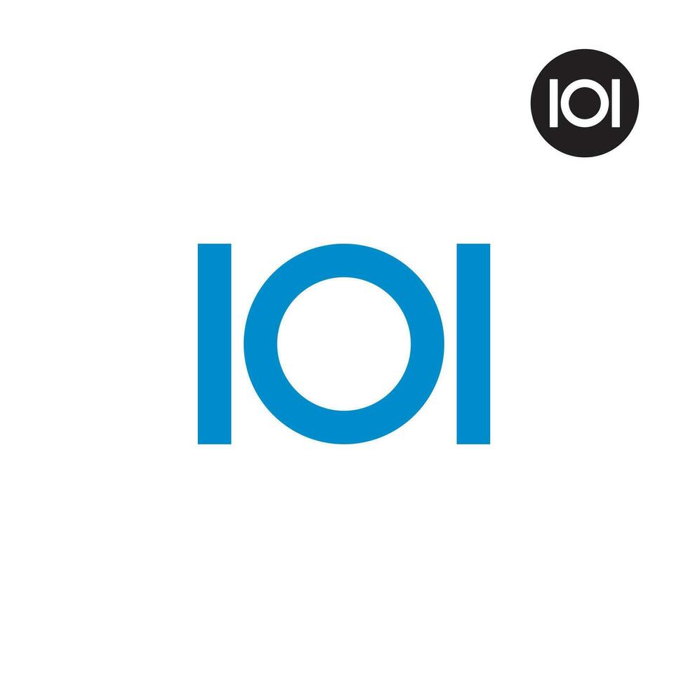 lettre ioi monogramme logo conception vecteur