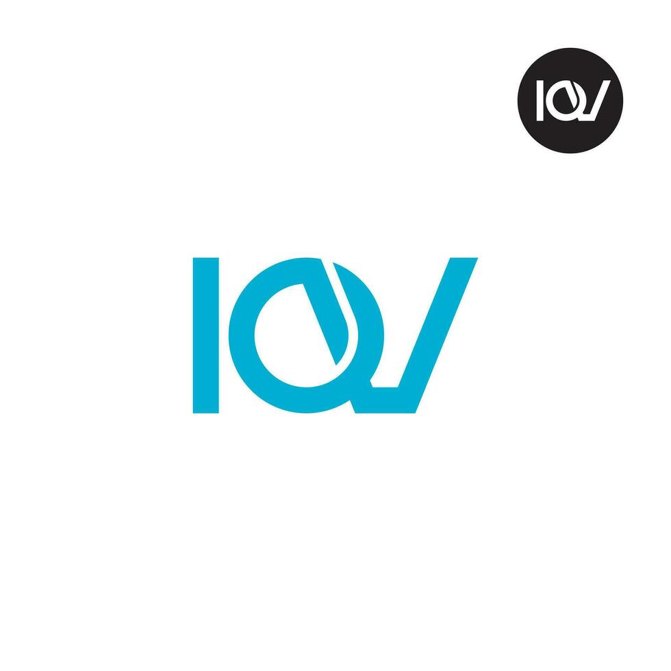 lettre iov monogramme logo conception vecteur