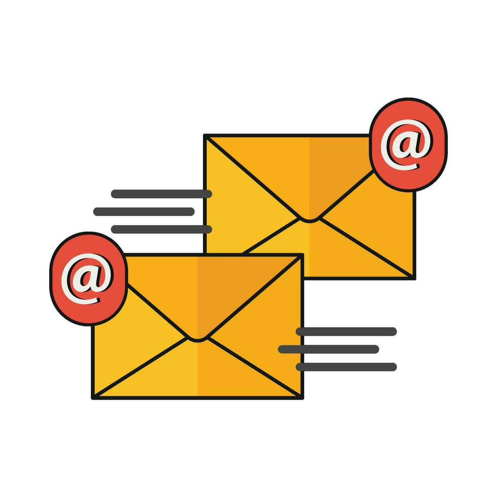 illustration de marketing par courrier électronique vecteur