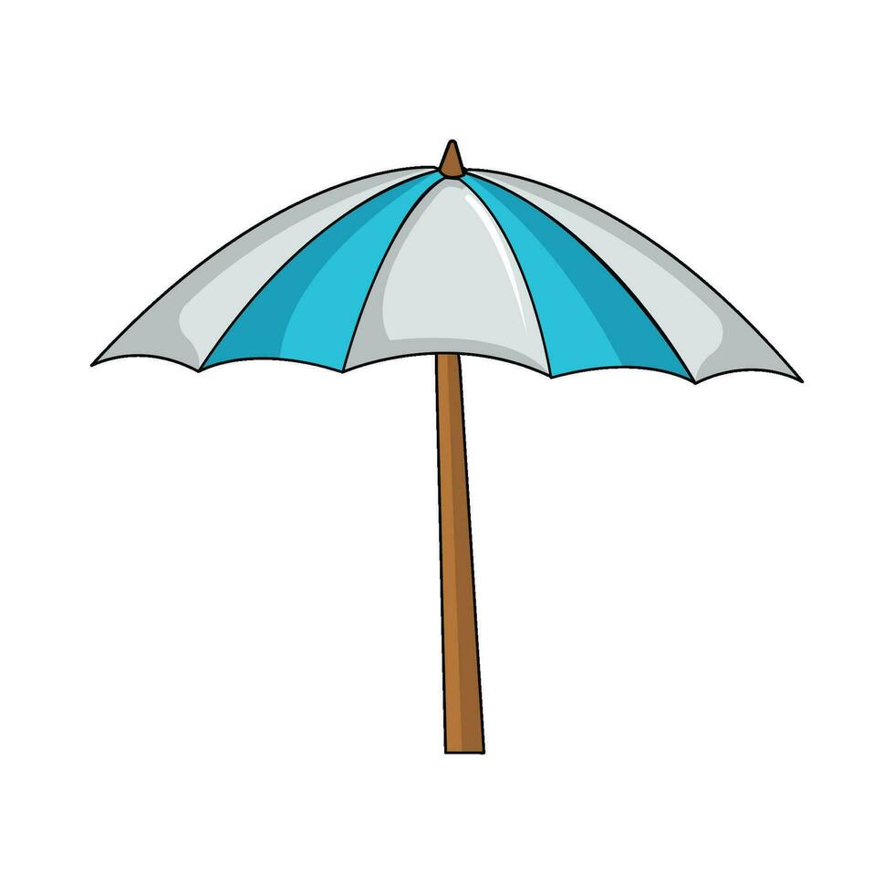 parapluie plage illustration vecteur